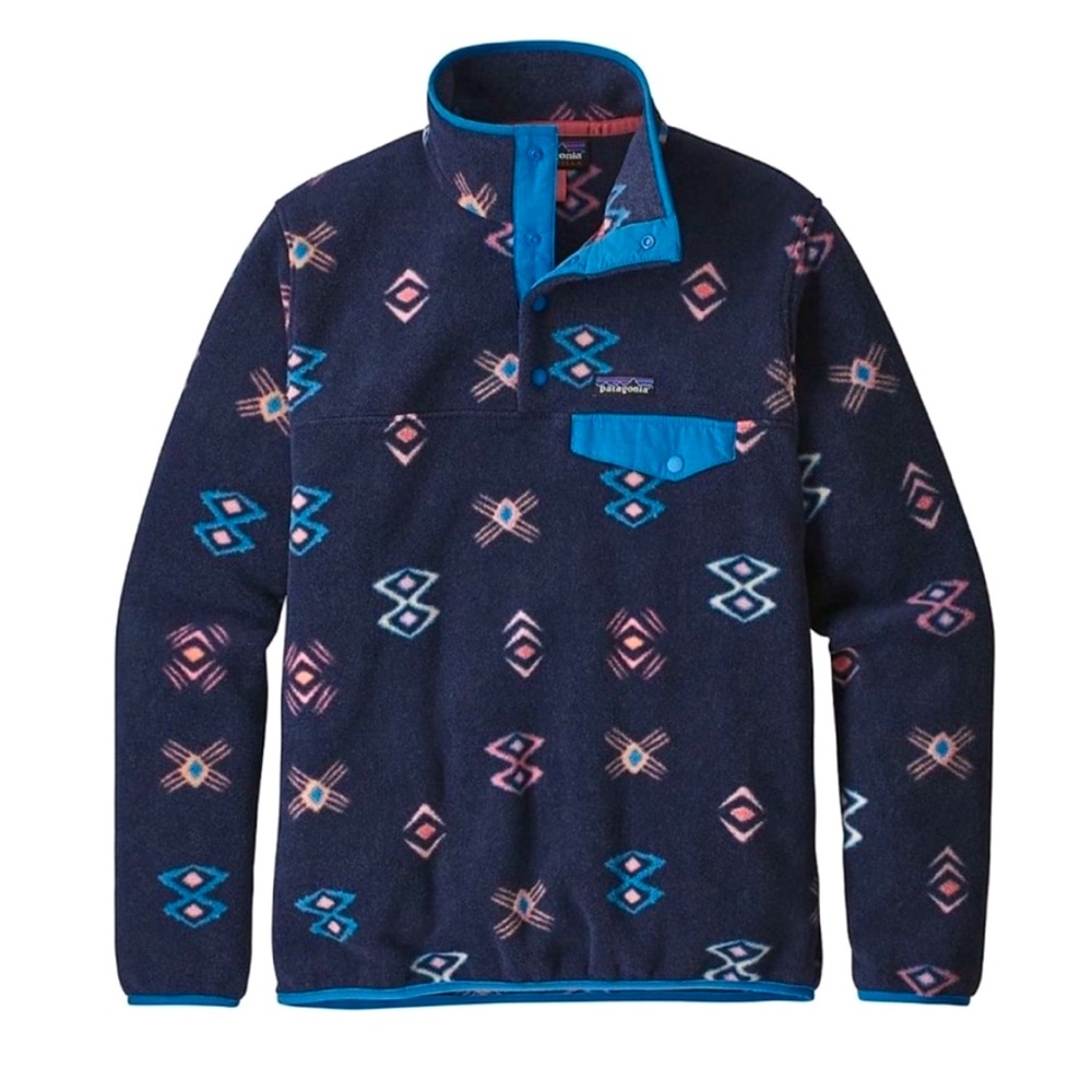 Patagonia Synchilla Snap-T Fleece Pullover Space Spirits Print Large